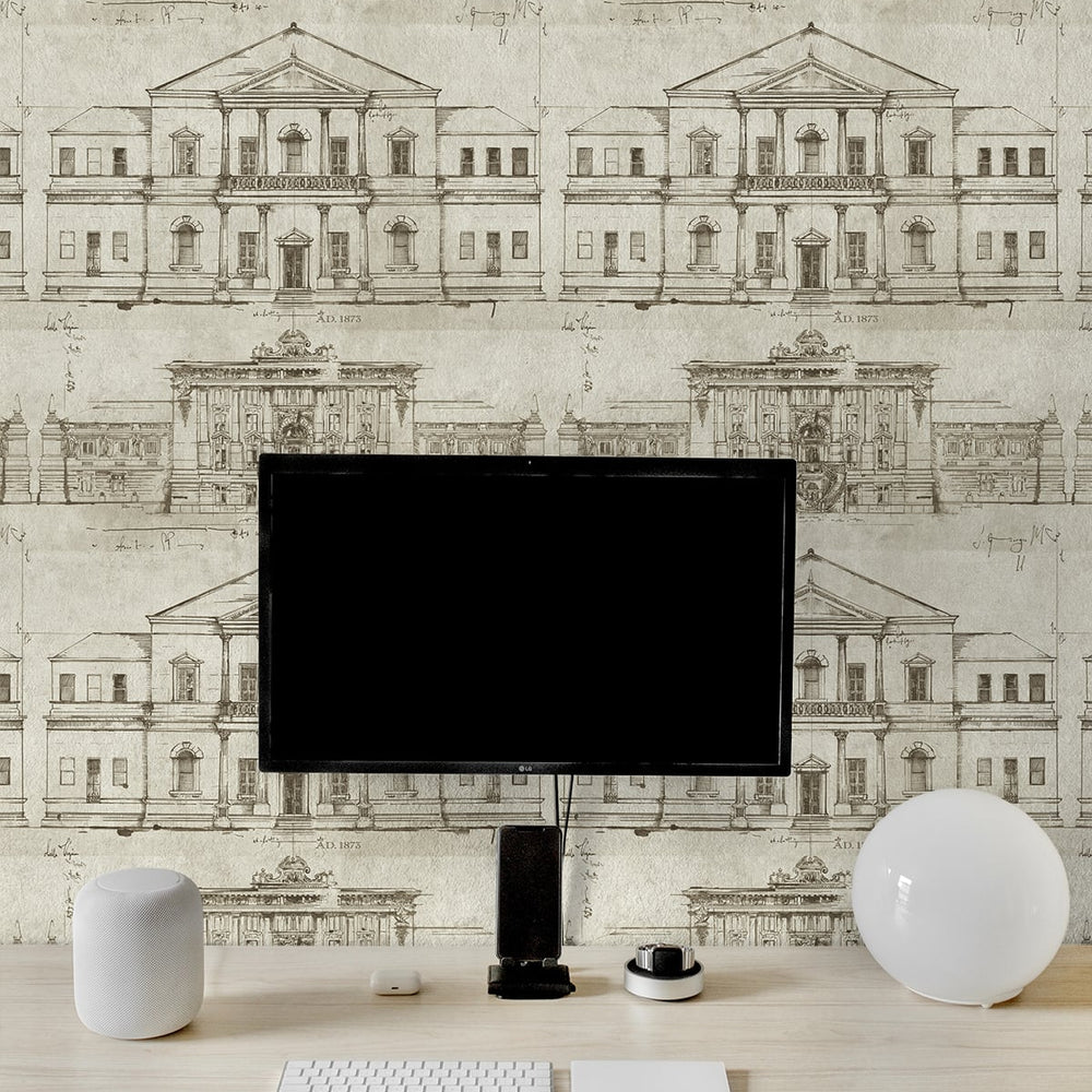 Antique architecture wallpaper decor SD00616VS from Say Decor