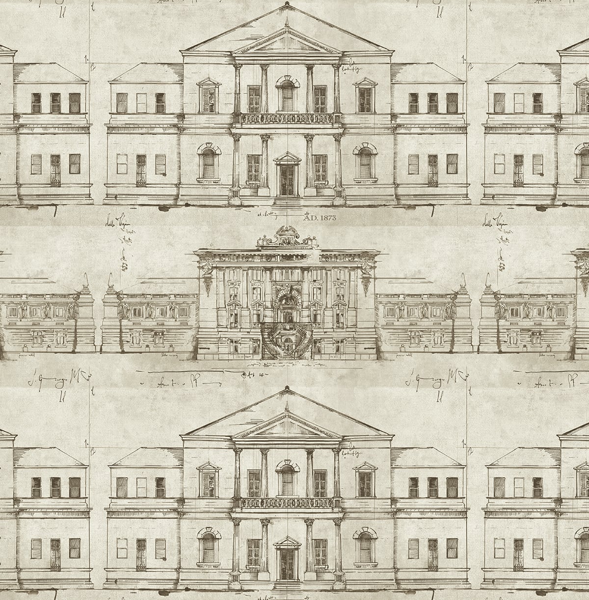 Antique architecture wallpaper SD00616VS from Say Decor