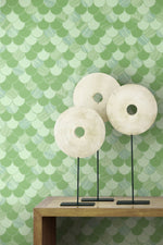 TA20901 Catalina scales animal print wallpaper decor from the Tortuga collection by Seabrook Designs