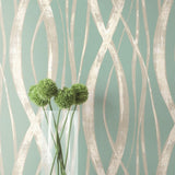 TA21104 barbados weaving stripe wallpaper decor from the Tortuga collection by Seabrook Designs