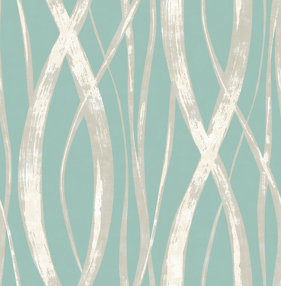 Tortuga Barbados Weaving Stripe Unpasted Wallpaper
