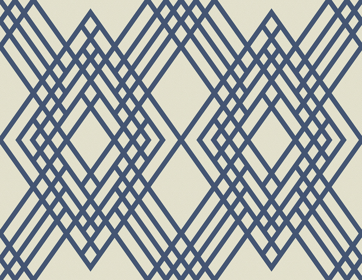 TA21302 Cayman lattice geometric wallpaper from the Tortuga collection by Seabrook Designs