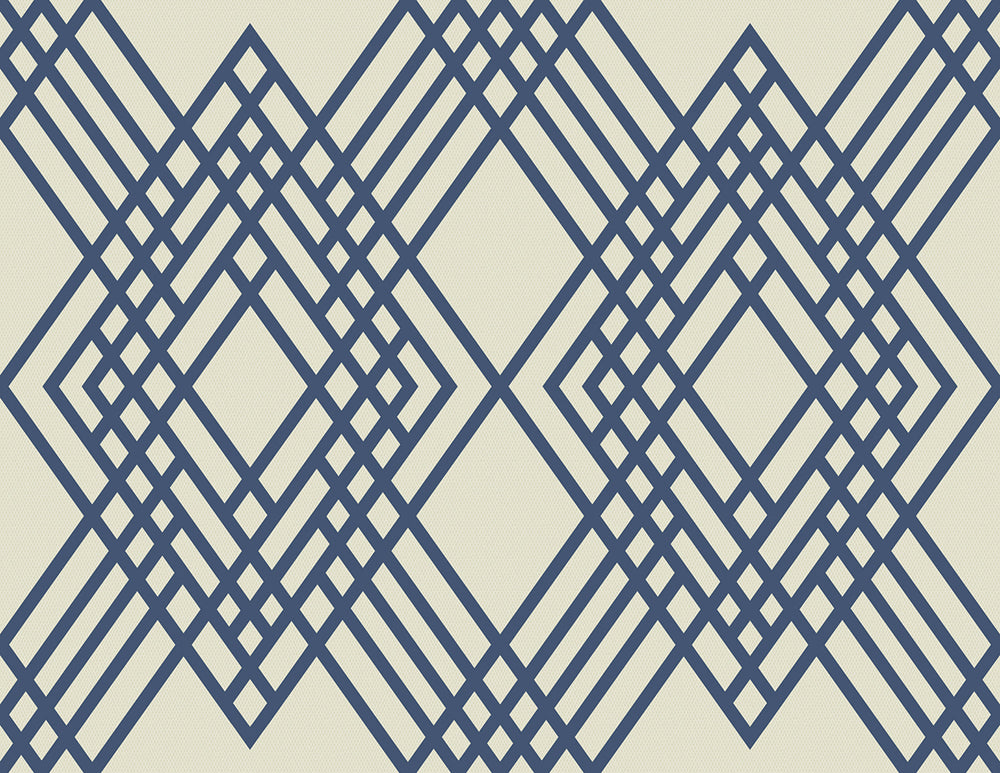 TA21302 Cayman lattice geometric wallpaper from the Tortuga collection by Seabrook Designs