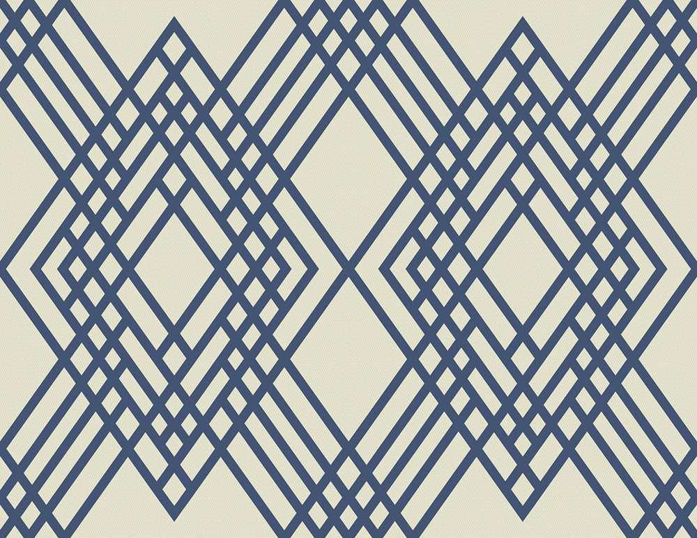 TA21302 Cayman lattice geometric wallpaper from the Tortuga collection by Seabrook Designs