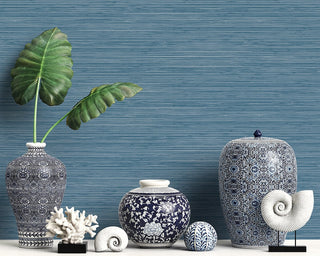 TA21702 Jamaica faux grasscloth wallpaper decor from the Tortuga collection by Seabrook Designs