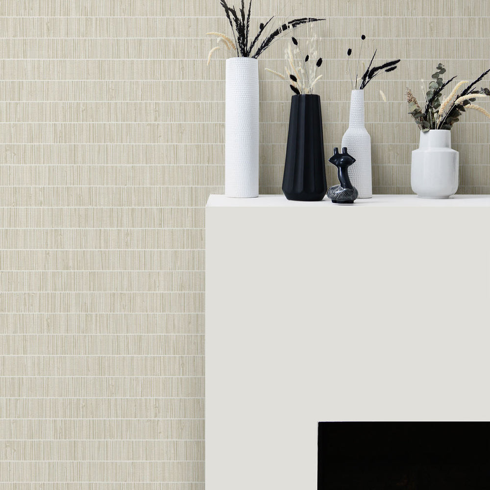 
                  
                    TC70000 fireplace blue grass band embossed vinyl wallpaper from the More Textures collection by Seabrook Designs
                  
                