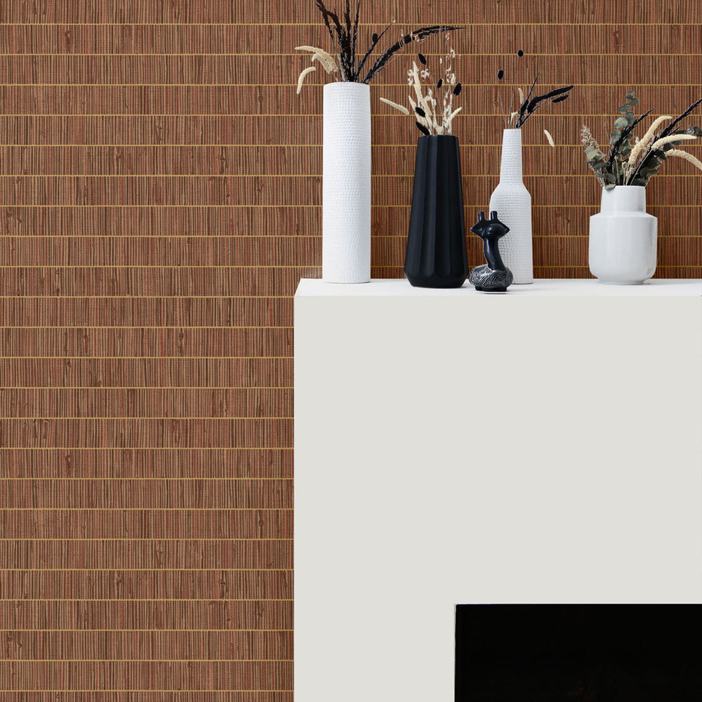 
                  
                    TC70016 fireplace blue grass band embossed vinyl wallpaper from the More Textures collection by Seabrook Designs
                  
                