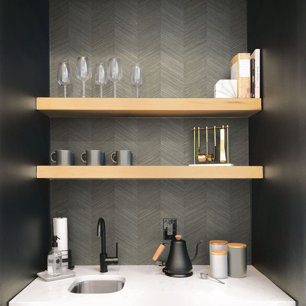 
                  
                    TC70117 home bar gray chevy hemp embossed vinyl wallpaper from the More Textures collection by Seabrook Designs
                  
                