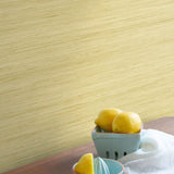 TC70303 kitchen yellow shantung silk embossed vinyl wallpaper from the More Textures collection by Seabrook Designs