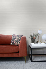 TC70310 sofa white shantung silk embossed vinyl wallpaper from the More Textures collection by Seabrook Designs