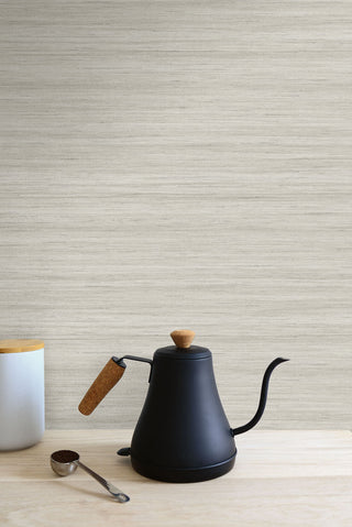 TC70324 kitchen tan shantung silk embossed vinyl wallpaper from the More Textures collection by Seabrook Designs
