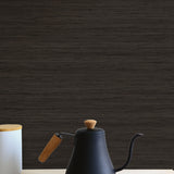 TC70326 kitchen brown shantung silk embossed vinyl wallpaper from the More Textures collection by Seabrook Designs
