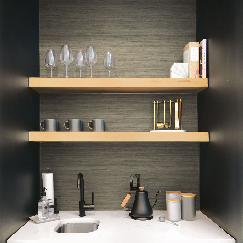 
                  
                    TC70327 wet bar taupe shantung silk embossed vinyl wallpaper from the More Textures collection by Seabrook Designs
                  
                