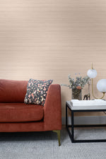 TC70331 sofa pink shantung silk embossed vinyl wallpaper from the More Textures collection by Seabrook Designs