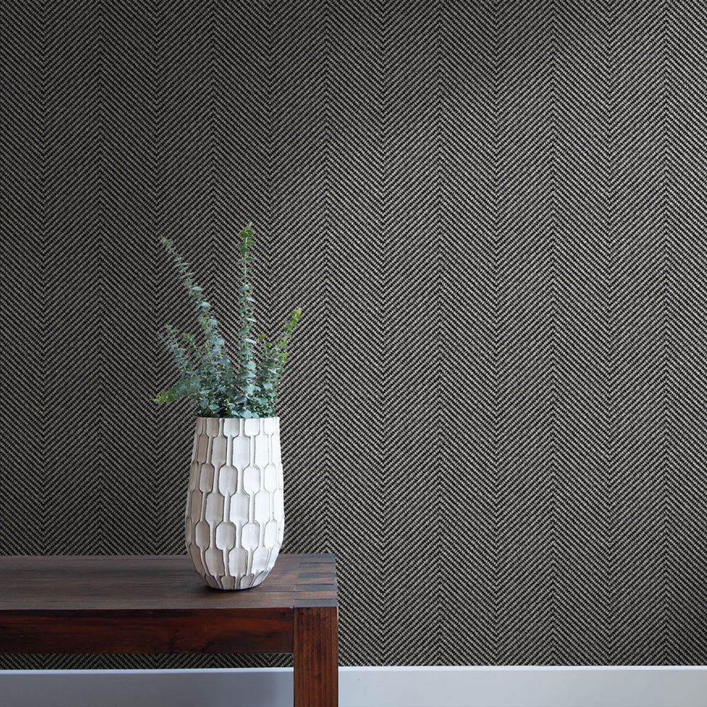 
                  
                    TC70400 bench black cafe chevron embossed vinyl wallpaper from the More Textures collection by Seabrook Designs
                  
                