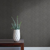 TC70400 bench black cafe chevron embossed vinyl wallpaper from the More Textures collection by Seabrook Designs