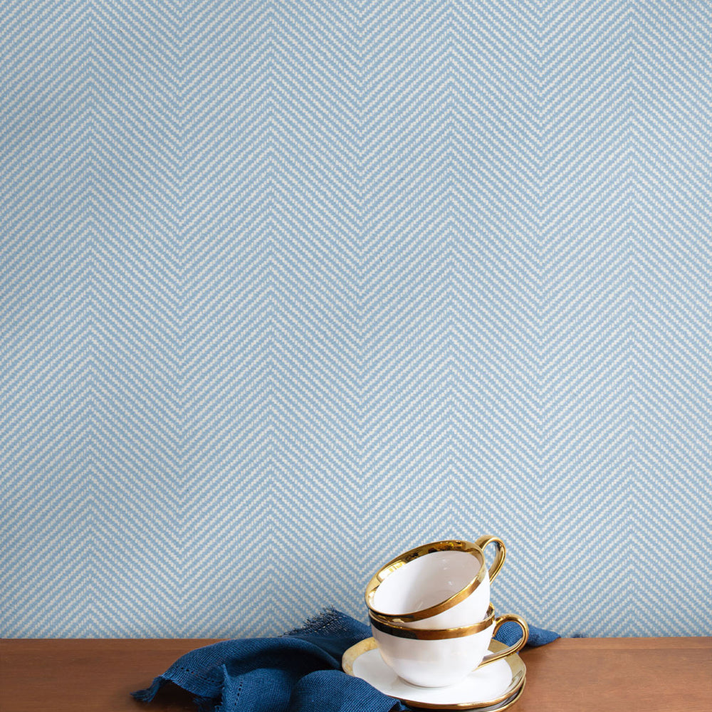 
                  
                    TC70402 kitchen blue cafe chevron embossed vinyl wallpaper from the More Textures collection by Seabrook Designs
                  
                