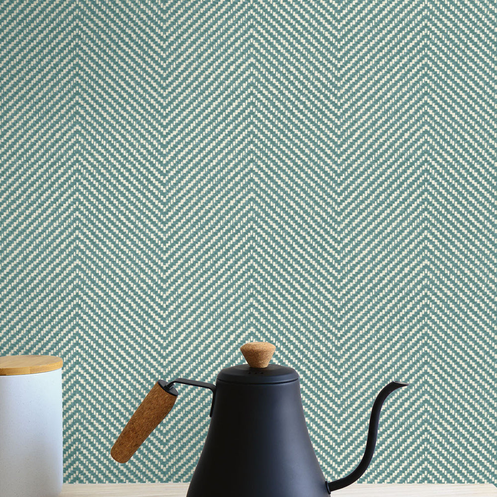 
                  
                    TC70404 kitchen green cafe chevron embossed vinyl wallpaper from the More Textures collection by Seabrook Designs
                  
                