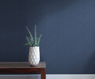 TC70412 bench blue cafe chevron embossed vinyl wallpaper from the More Textures collection by Seabrook Designs