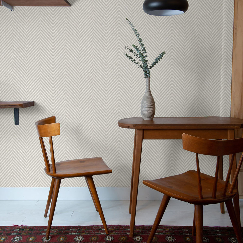 
                  
                    TC70418 dining room cream cafe chevron embossed vinyl wallpaper from the More Textures collection by Seabrook Designs
                  
                