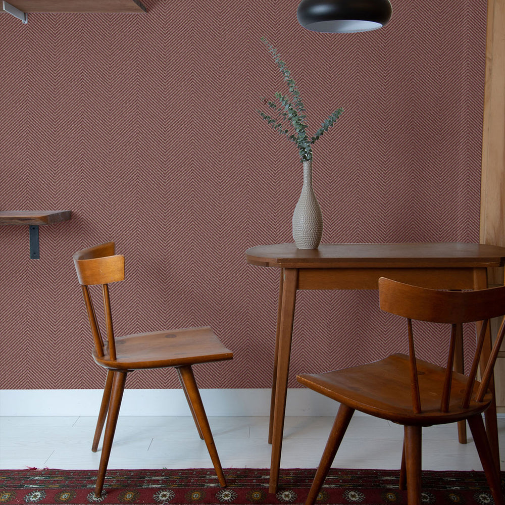 
                  
                    TC70419 dining room red cafe chevron embossed vinyl wallpaper from the More Textures collection by Seabrook Designs
                  
                