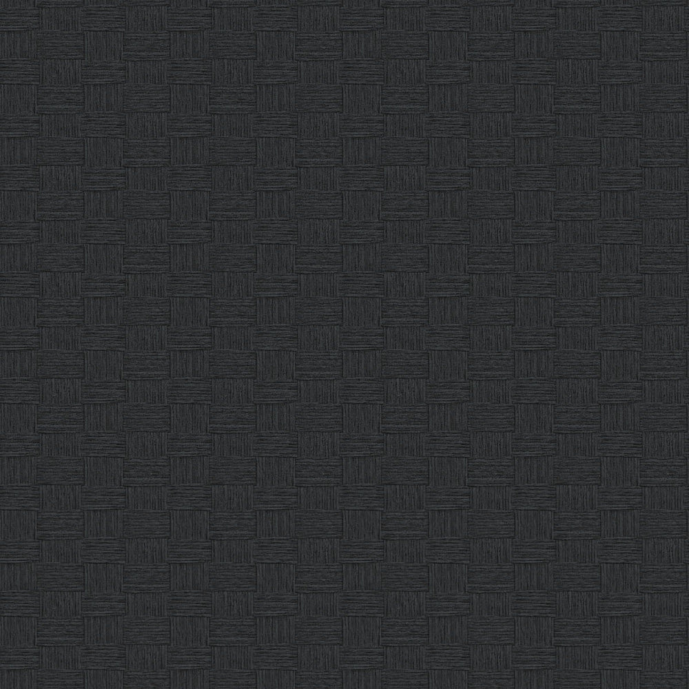 TC70500 black seagrass weave embossed vinyl wallpaper from the More Textures collection by Seabrook Designs