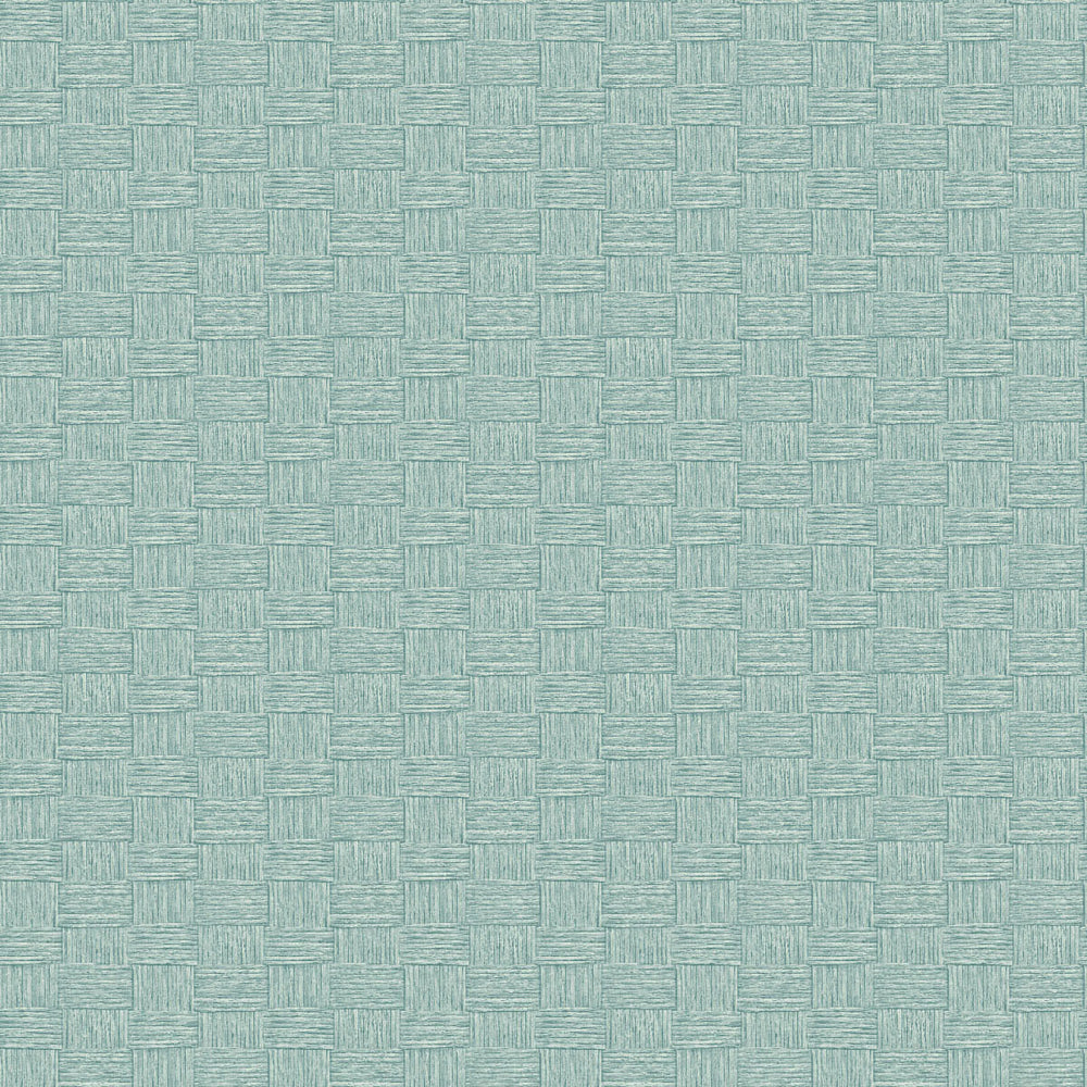 TC70502 teal seagrass weave embossed vinyl wallpaper from the More Textures collection by Seabrook Designs