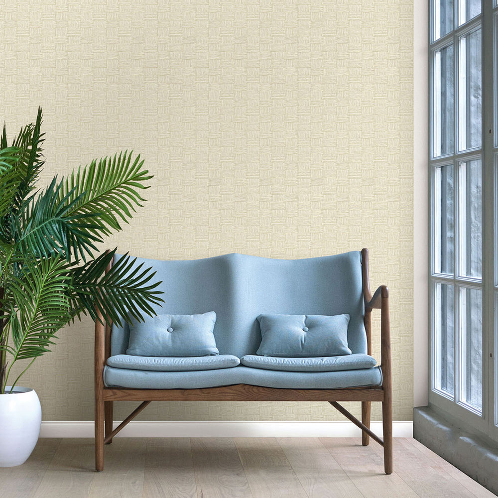 
                  
                    TC70505 bench tan seagrass weave embossed vinyl wallpaper from the More Textures collection by Seabrook Designs
                  
                