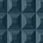 TC70602 blue squared away geometric embossed vinyl wallpaper from the More Textures collection by Seabrook Designs