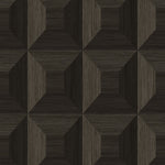TC70606 brown squared away geometric embossed vinyl wallpaper from the More Textures collection by Seabrook Designs