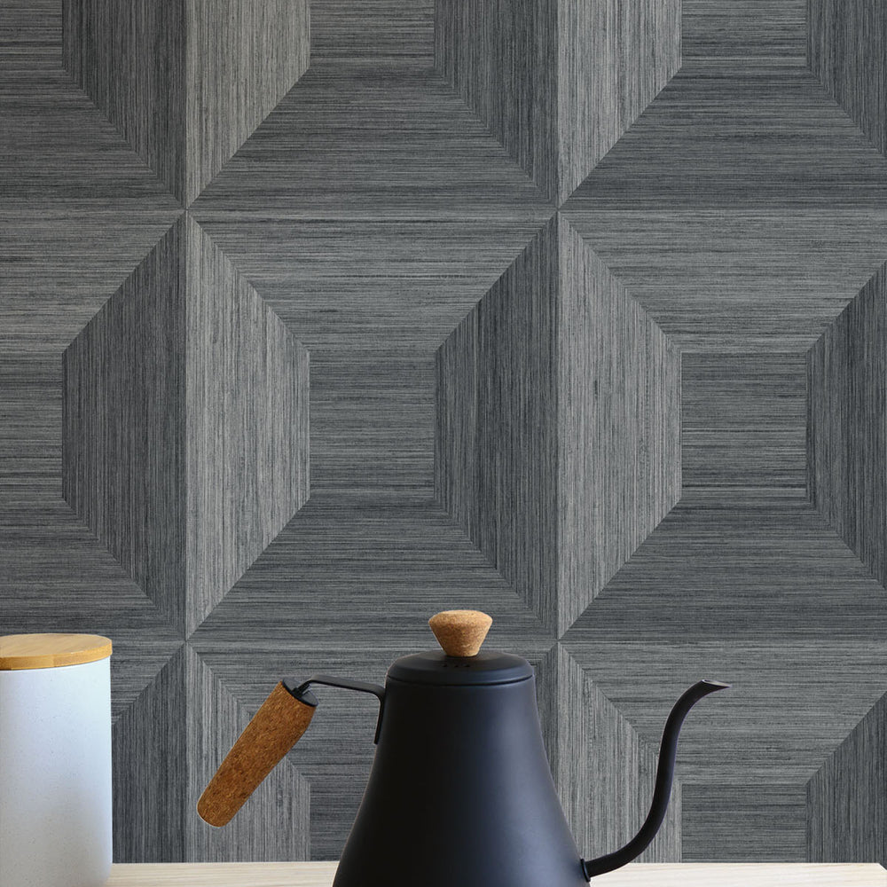 
                  
                    TC70608 kitchen gray squared away geometric embossed vinyl wallpaper from the More Textures collection by Seabrook Designs
                  
                