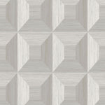 TC70618 gray squared away geometric embossed vinyl wallpaper from the More Textures collection by Seabrook Designs