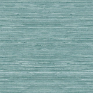 TC70704 teal sisal hemp grasscloth embossed vinyl wallpaper from the More Textures collection by Seabrook Designs