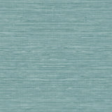 TC70704 teal sisal hemp grasscloth embossed vinyl wallpaper from the More Textures collection by Seabrook Designs