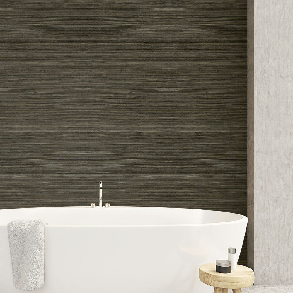 
                  
                    TC70706 bathroom brown sisal hemp grasscloth embossed vinyl wallpaper from the More Textures collection by Seabrook Designs
                  
                