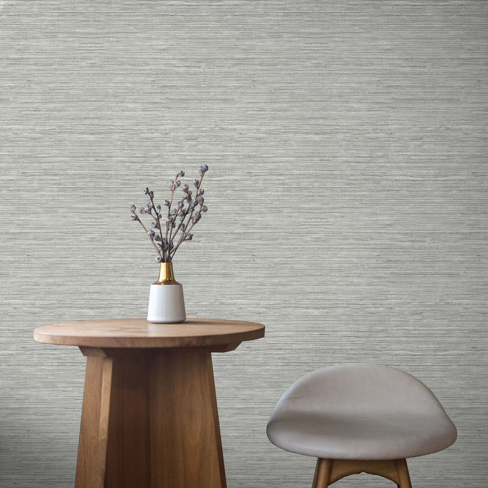 
                  
                    TC70708 table gray sisal hemp grasscloth embossed vinyl wallpaper from the More Textures collection by Seabrook Designs
                  
                
