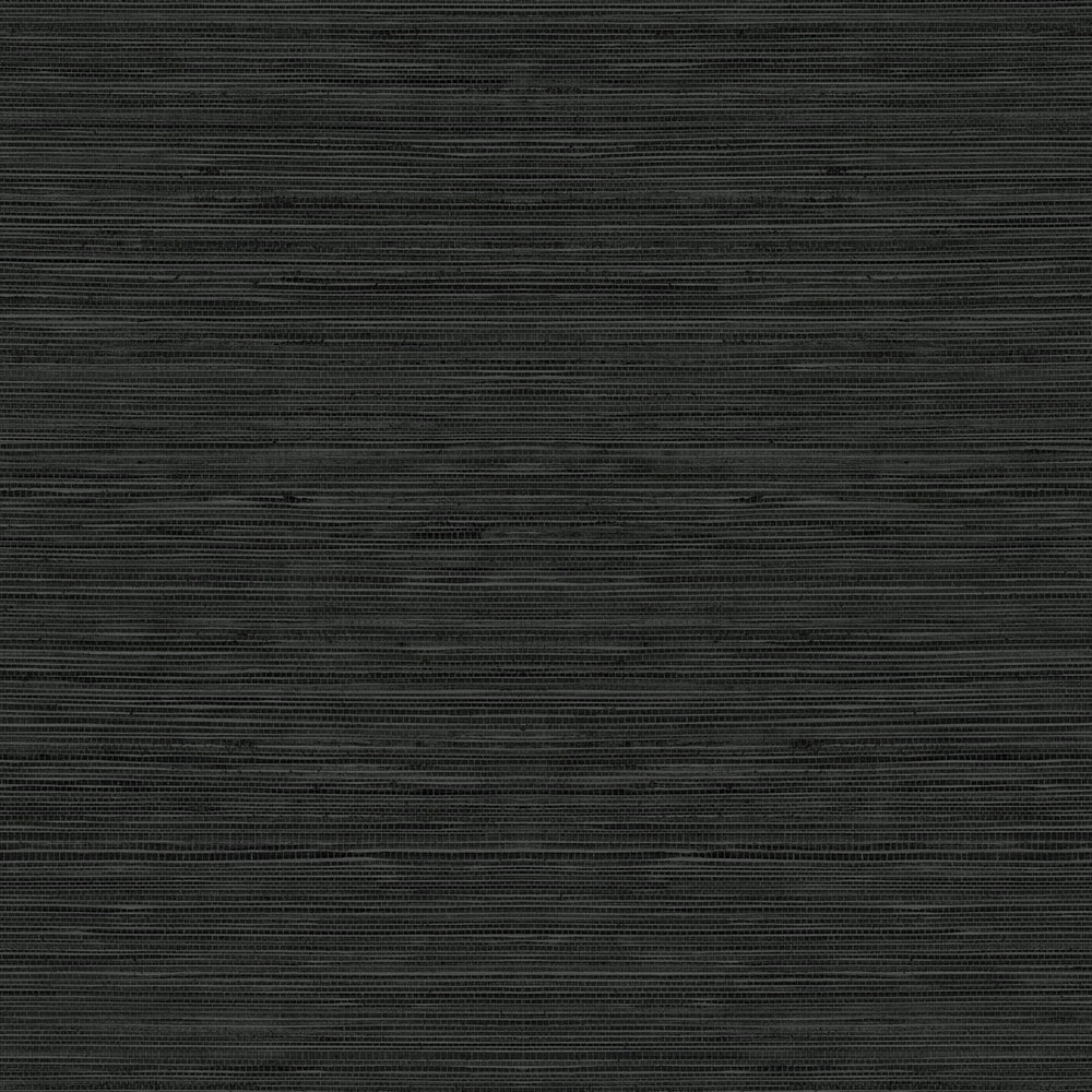 TC70710 black sisal hemp grasscloth embossed vinyl wallpaper from the More Textures collection by Seabrook Designs