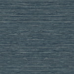 TC70712 blue sisal hemp grasscloth embossed vinyl wallpaper from the More Textures collection by Seabrook Designs
