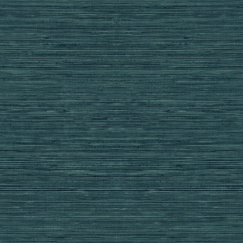 TC70714 teal sisal hemp grasscloth embossed vinyl wallpaper from the More Textures collection by Seabrook Designs
