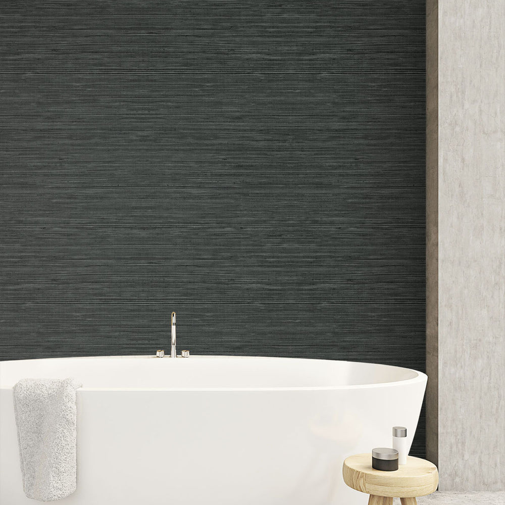 
                  
                    TC70718 bathroom gray sisal hemp grasscloth embossed vinyl wallpaper from the More Textures collection by Seabrook Designs
                  
                
