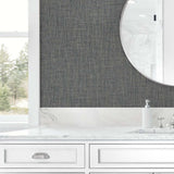 TG60036 vinyl linen wallpaper bathroom from the Tedlar Textures collection by DuPont