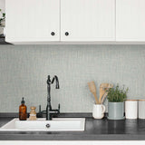 TG60038 vinyl linen wallpaper kitchen from the Tedlar Textures collection by DuPont