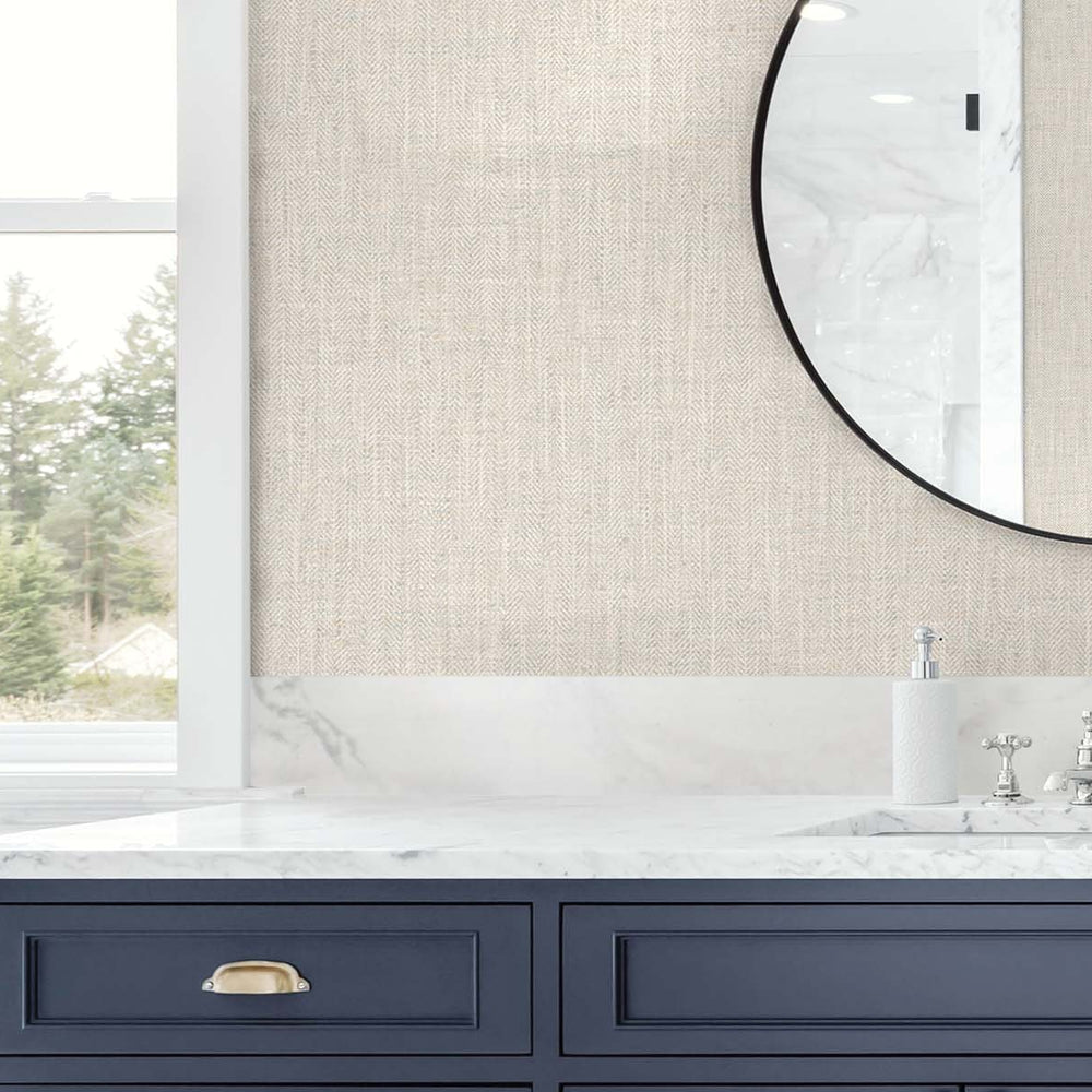 
                  
                    TG60041 vinyl linen wallpaper bathroom from the Tedlar Textures collection by DuPont
                  
                