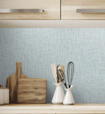TG60046 vinyl linen wallpaper kitchen from the Tedlar Textures collection by DuPont