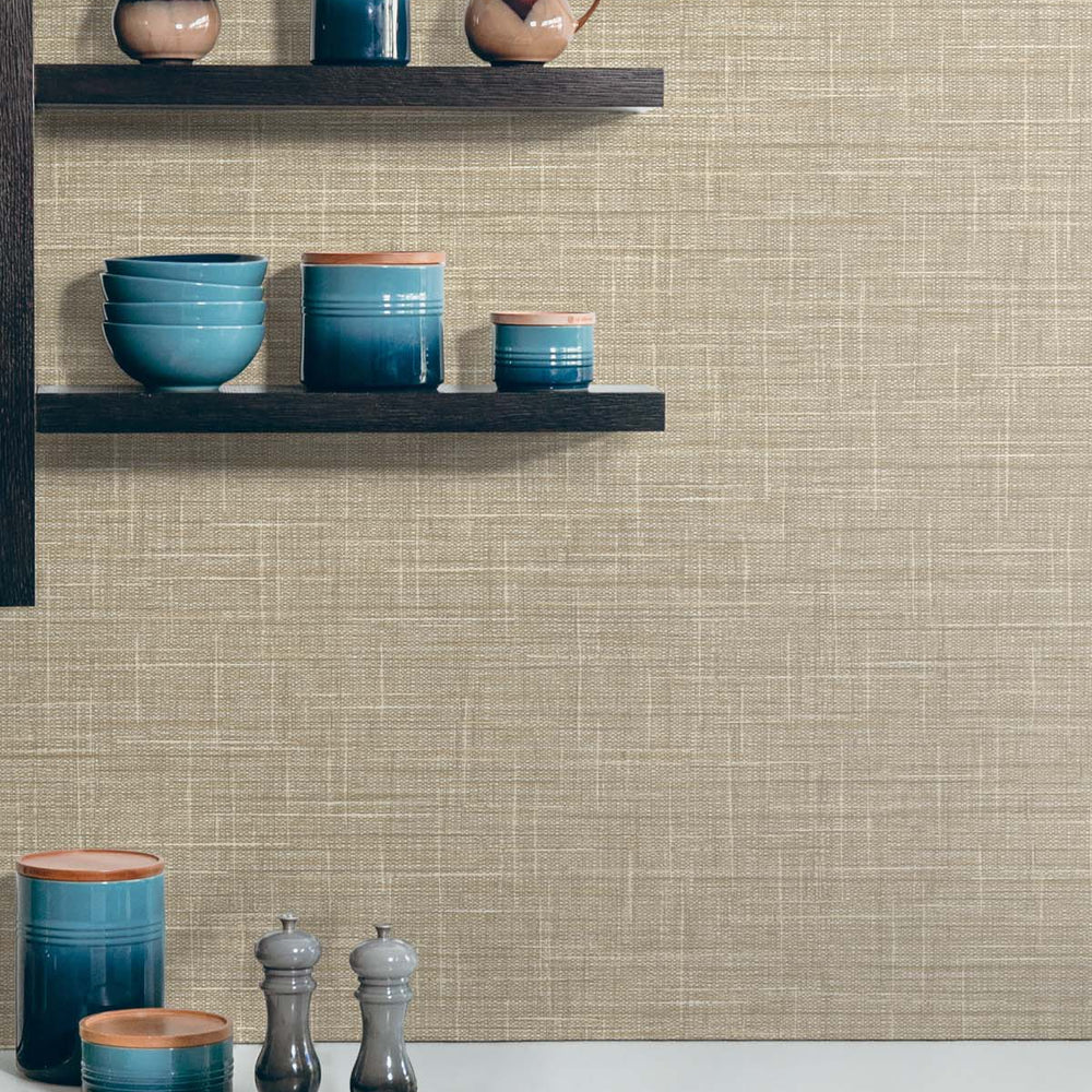 
                  
                    TG60146 faux linen vinyl wallpaper decor from DuPont
                  
                