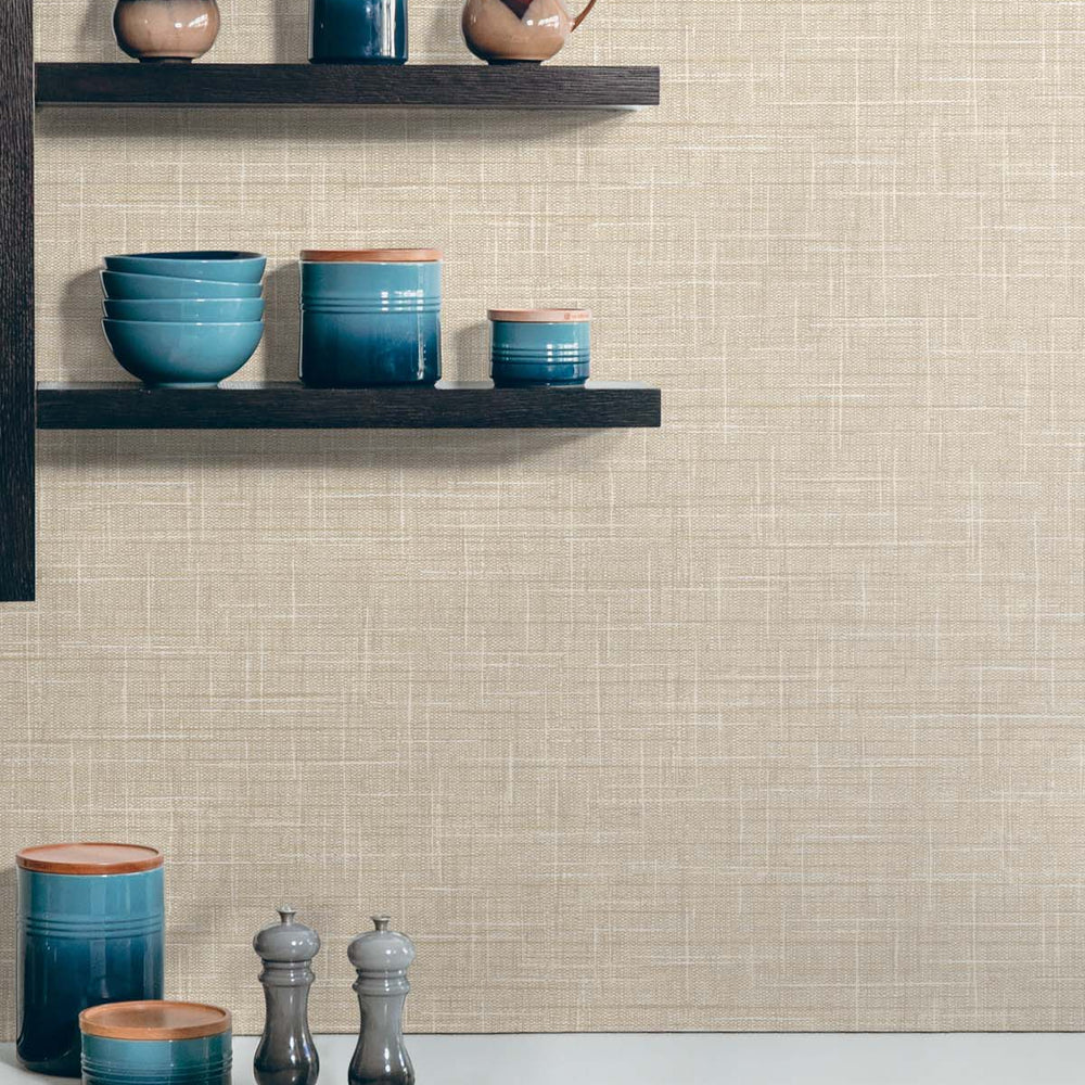 
                  
                    TG60148 faux linen vinyl wallpaper decor from DuPont
                  
                