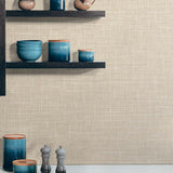 TG60148 faux linen vinyl wallpaper decor from DuPont