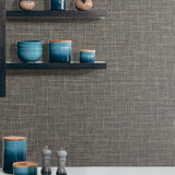 TG60149 faux linen vinyl wallpaper decor from DuPont