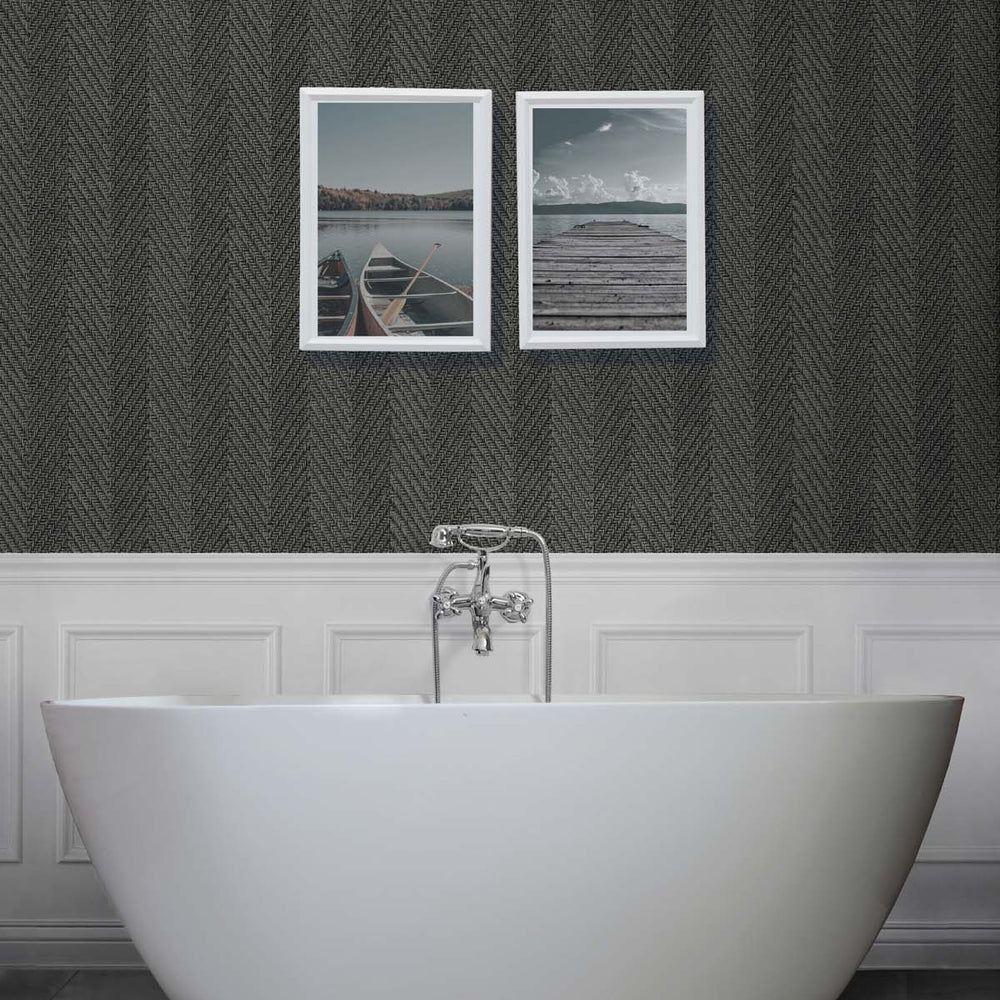 
                  
                    TG60206 knit chevron textured vinyl wallpaper bathroom from DuPont Tedlar
                  
                