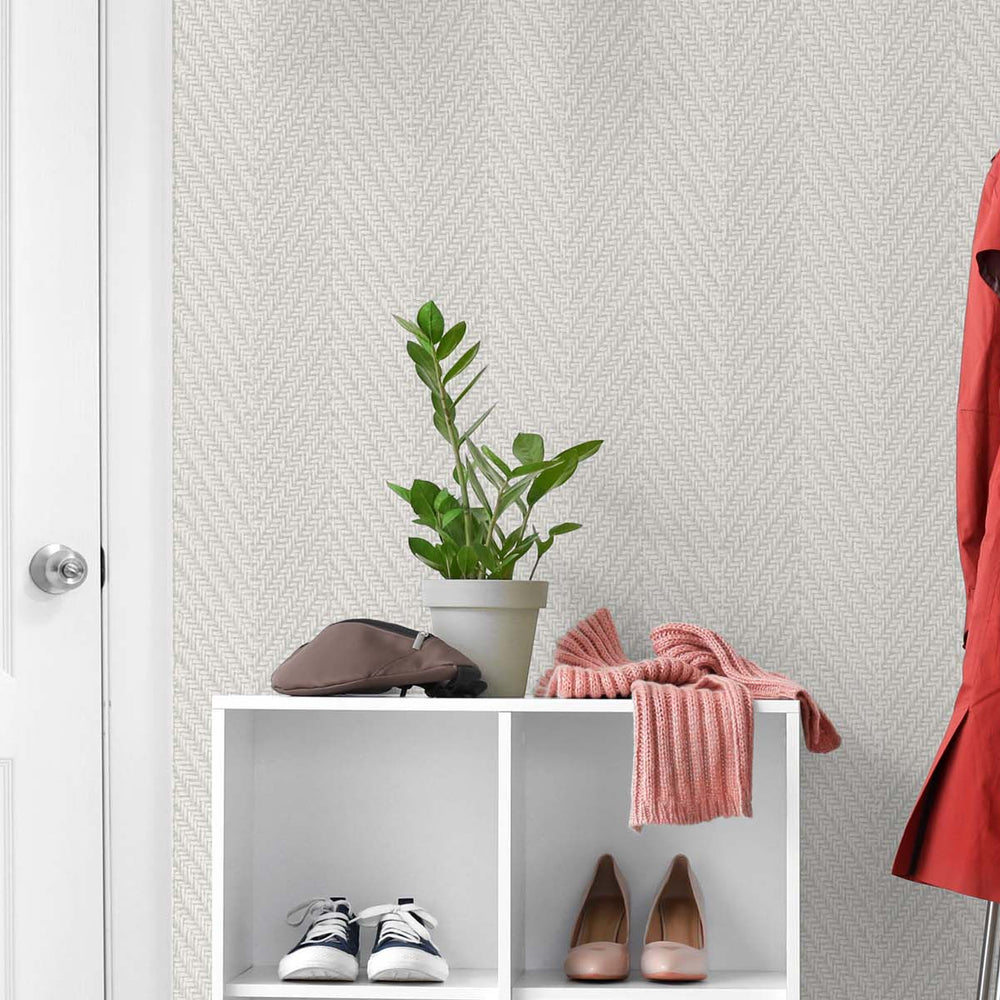 
                  
                    TG60207 knit chevron textured vinyl wallpaper entryway from DuPont Tedlar
                  
                